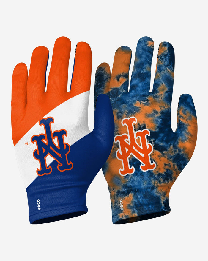 New York Mets 2 Pack Reusable Stretch Gloves FOCO S/M - FOCO.com