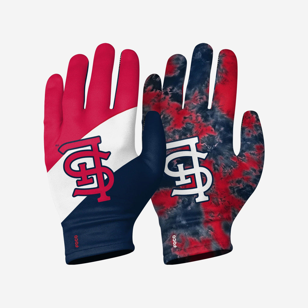 St Louis Cardinals 2 Pack Reusable Stretch Gloves FOCO S/M - FOCO.com
