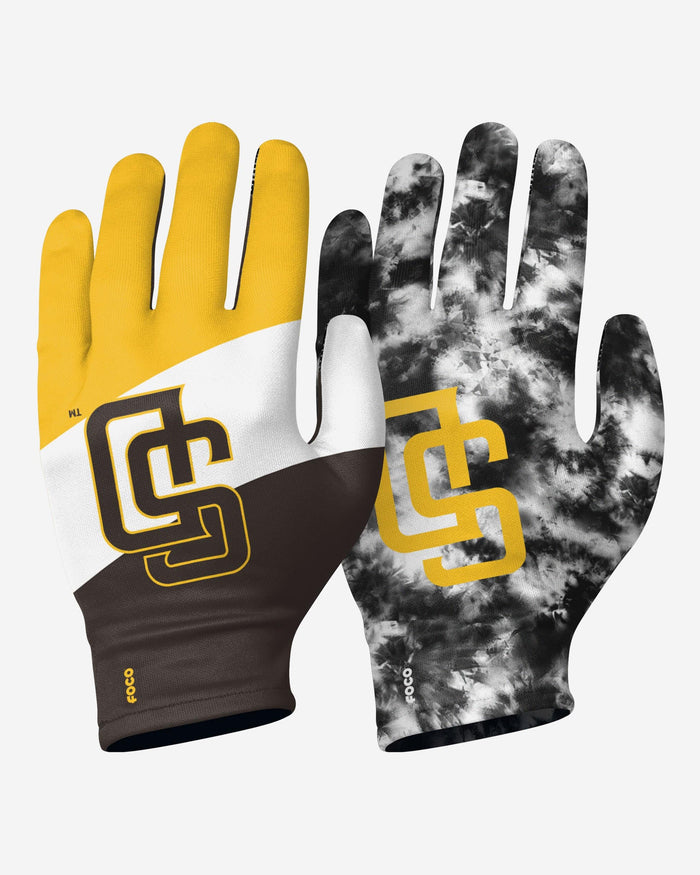 San Diego Padres 2 Pack Reusable Stretch Gloves FOCO S/M - FOCO.com