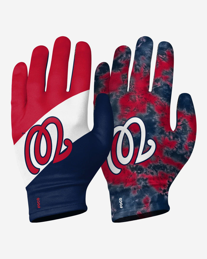 Washington Nationals 2 Pack Reusable Stretch Gloves FOCO S/M - FOCO.com