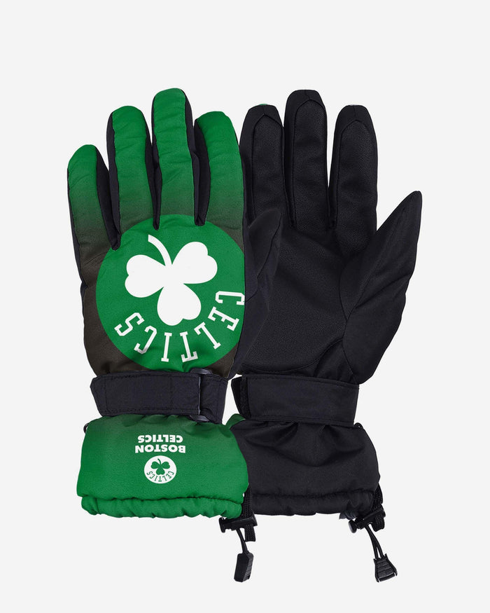 Boston Celtics Gradient Big Logo Insulated Gloves FOCO S/M - FOCO.com