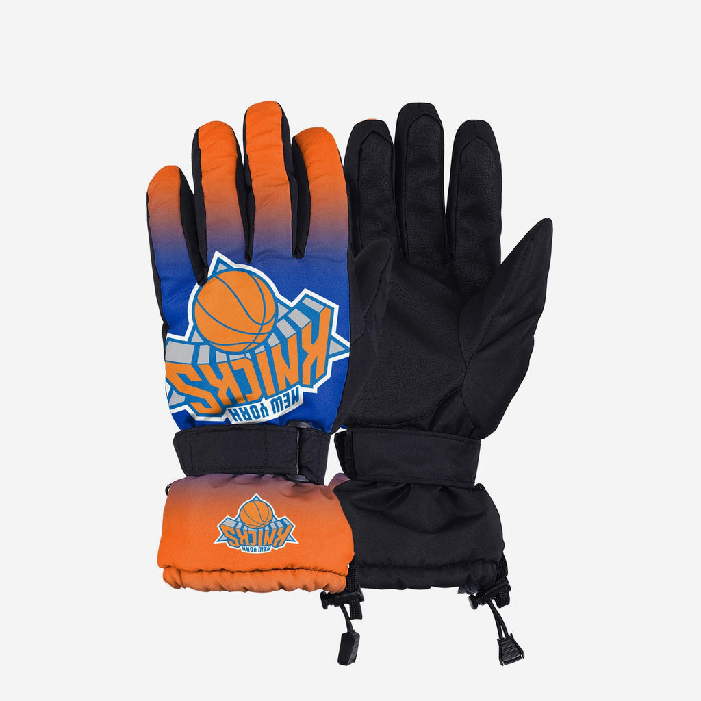 New York Knicks Gradient Big Logo Insulated Gloves FOCO S/M - FOCO.com