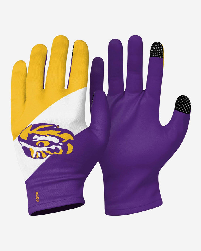 LSU Tigers 2 Pack Reusable Stretch Gloves FOCO - FOCO.com