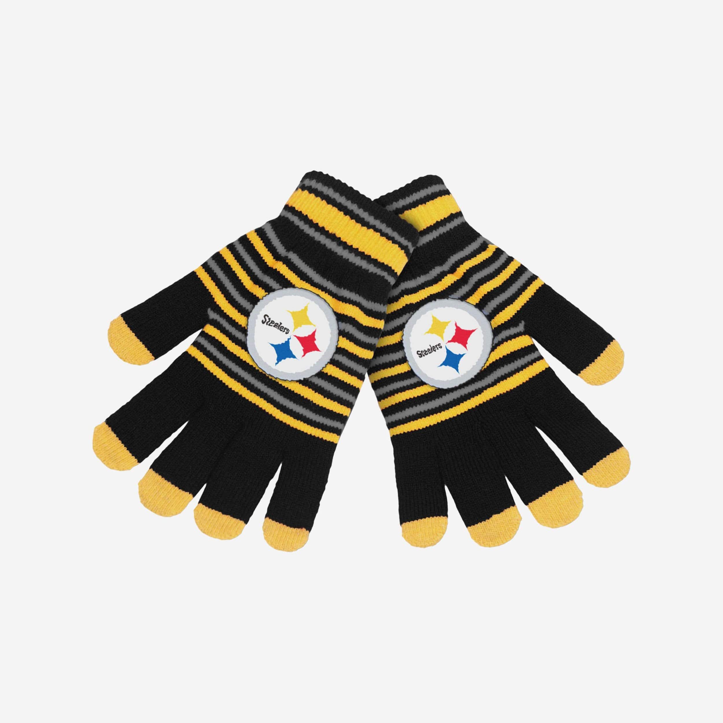 Pittsburgh Steelers Acrylic Stripe Gloves
