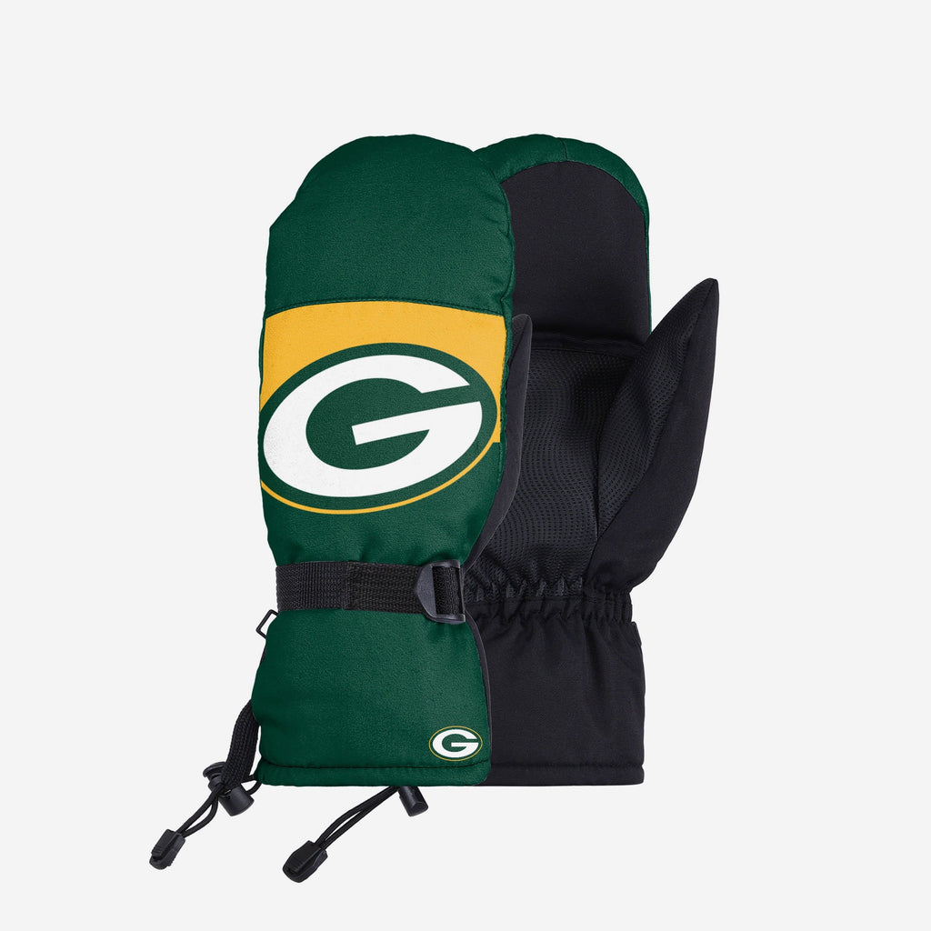 Green Bay Packers Frozen Tundra Insulated Mittens FOCO S/M - FOCO.com
