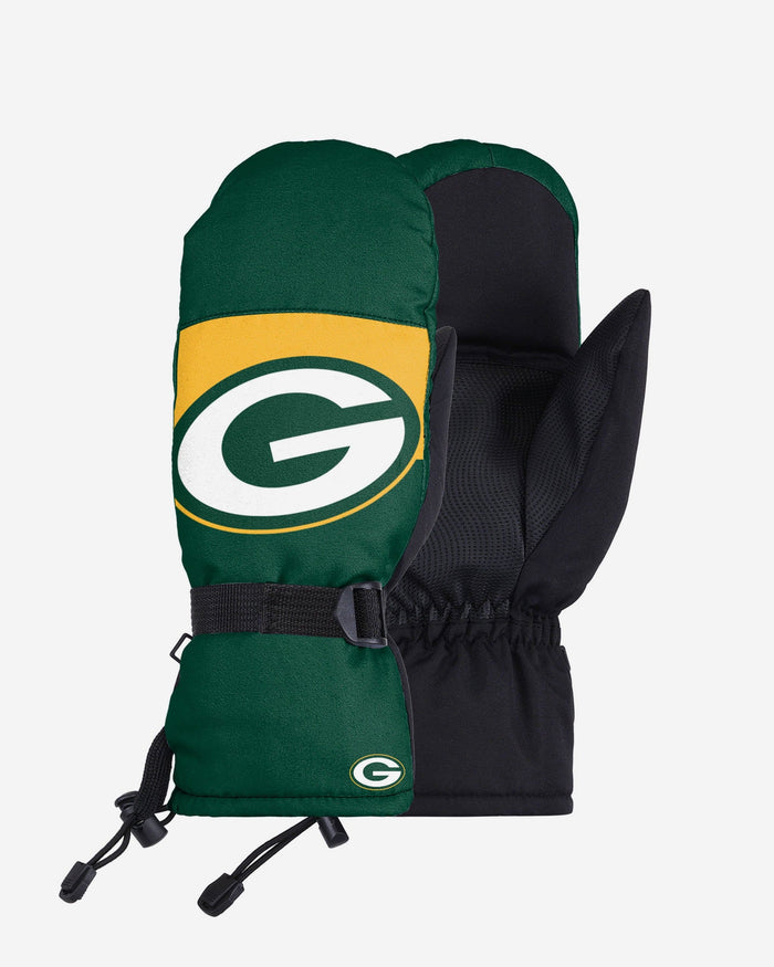 Green Bay Packers Frozen Tundra Insulated Mittens FOCO S/M - FOCO.com
