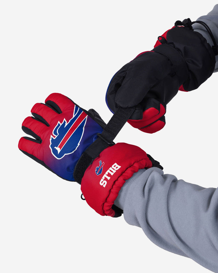 Buffalo Bills Gradient Big Logo Insulated Gloves FOCO - FOCO.com