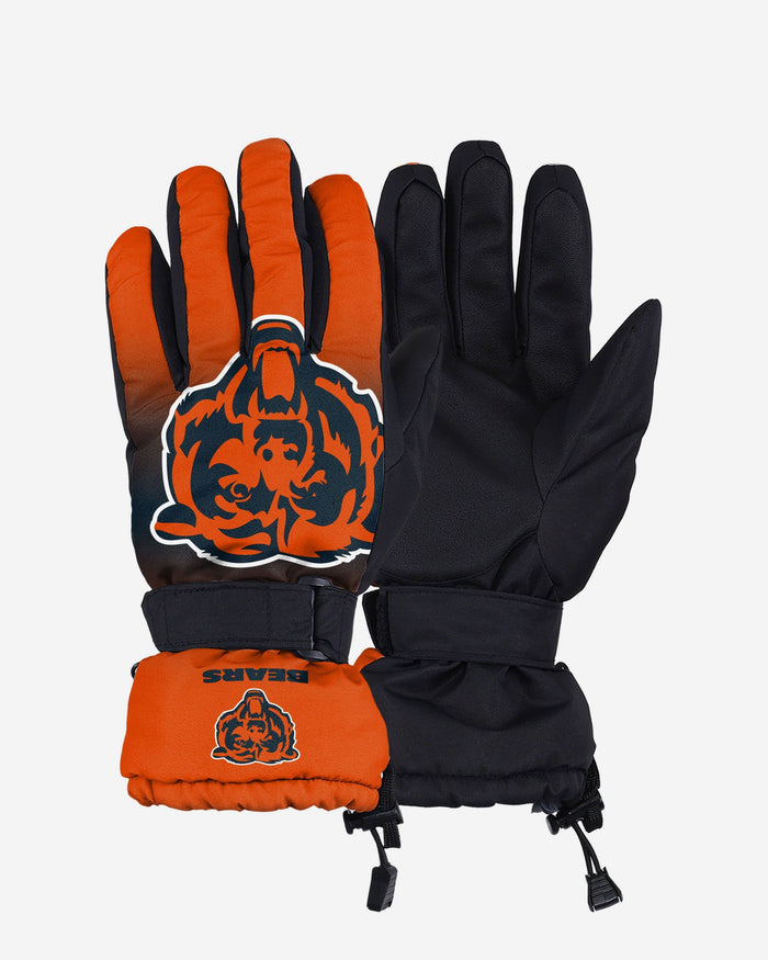 Chicago Bears Gradient Big Logo Insulated Gloves FOCO S/M - FOCO.com