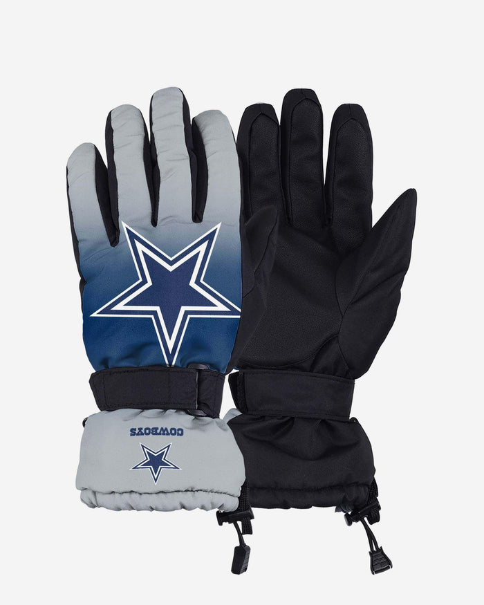 Dallas Cowboys Gradient Big Logo Insulated Gloves FOCO S/M - FOCO.com