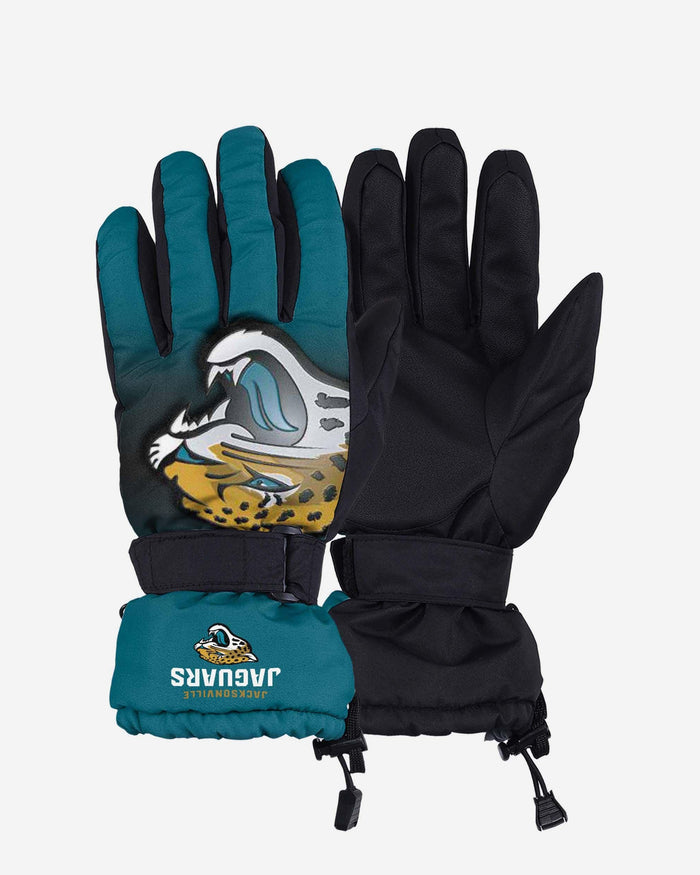 Jacksonville Jaguars Gradient Big Logo Insulated Gloves FOCO S/M - FOCO.com