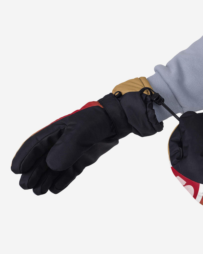 San Francisco 49ers Gradient Big Logo Insulated Gloves FOCO - FOCO.com