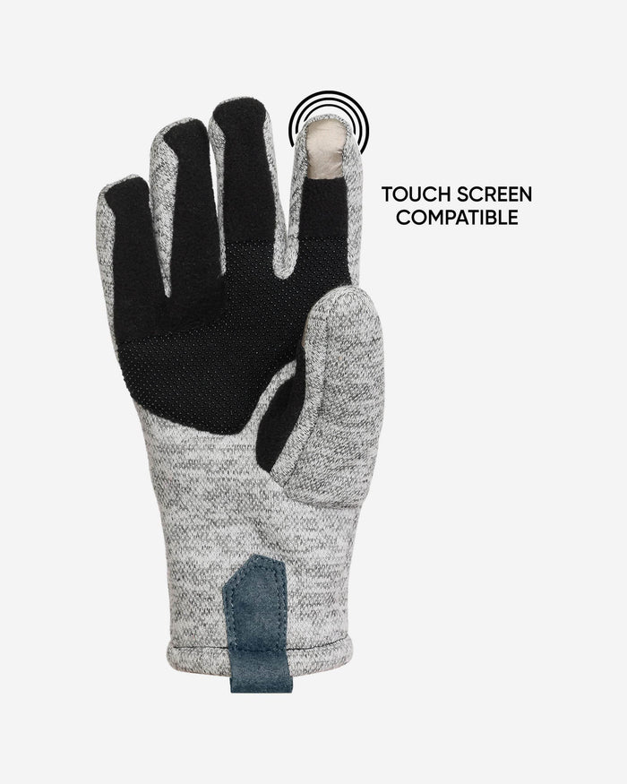 Chicago Bears Heather Grey Insulated Gloves FOCO - FOCO.com