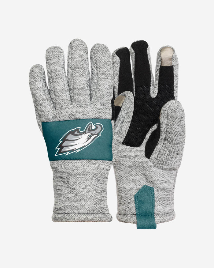 Philadelphia Eagles Heather Grey Insulated Gloves FOCO S/M - FOCO.com