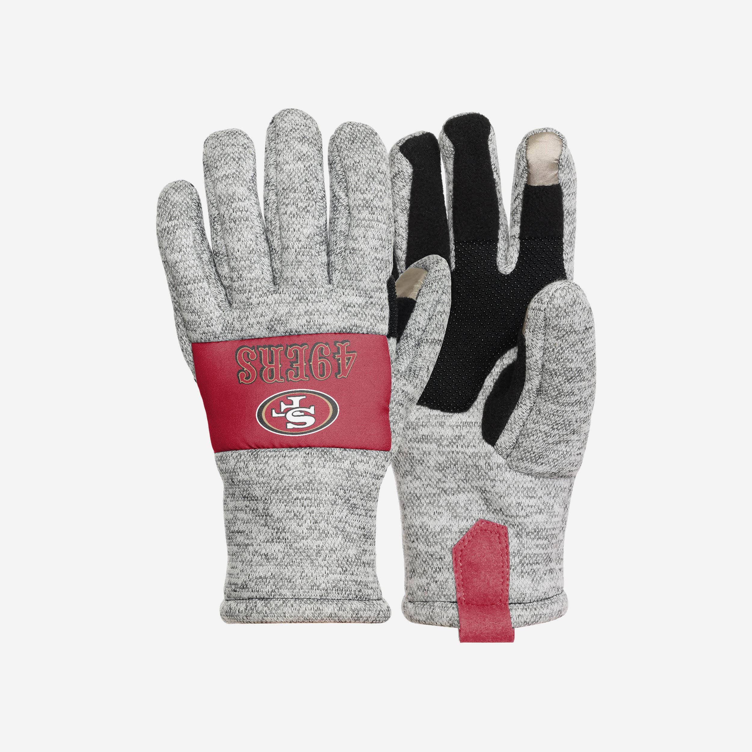 49ers handschuhe San Francisco 49ers Heather Grey Insulated Gloves