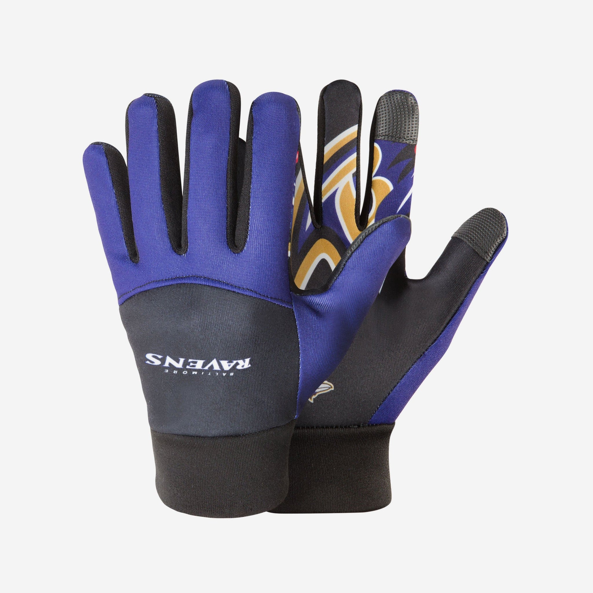 Baltimore Ravens Palm Logo Texting Gloves