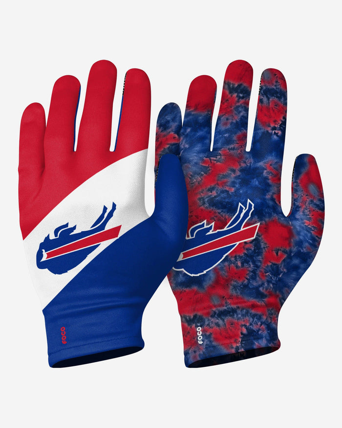 Buffalo Bills 2 Pack Reusable Stretch Gloves FOCO S/M - FOCO.com