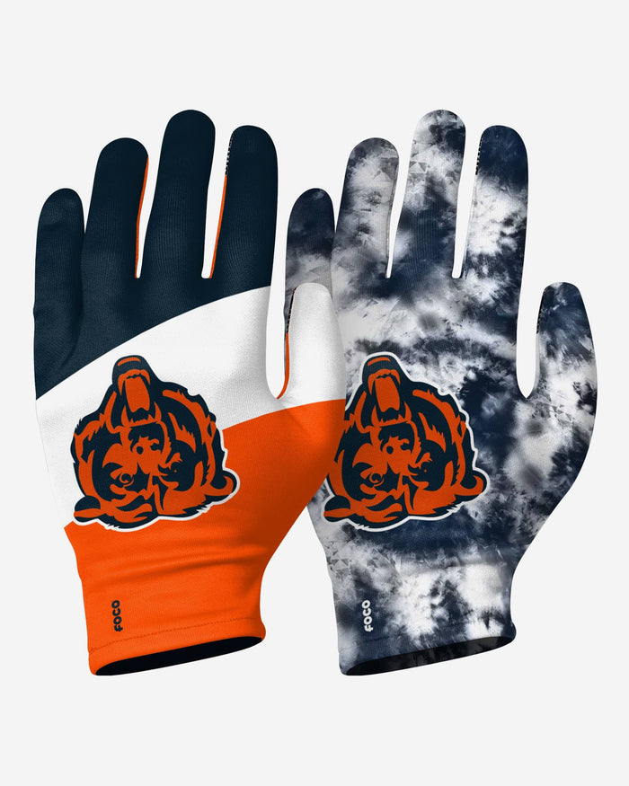 Chicago Bears 2 Pack Reusable Stretch Gloves FOCO S/M - FOCO.com
