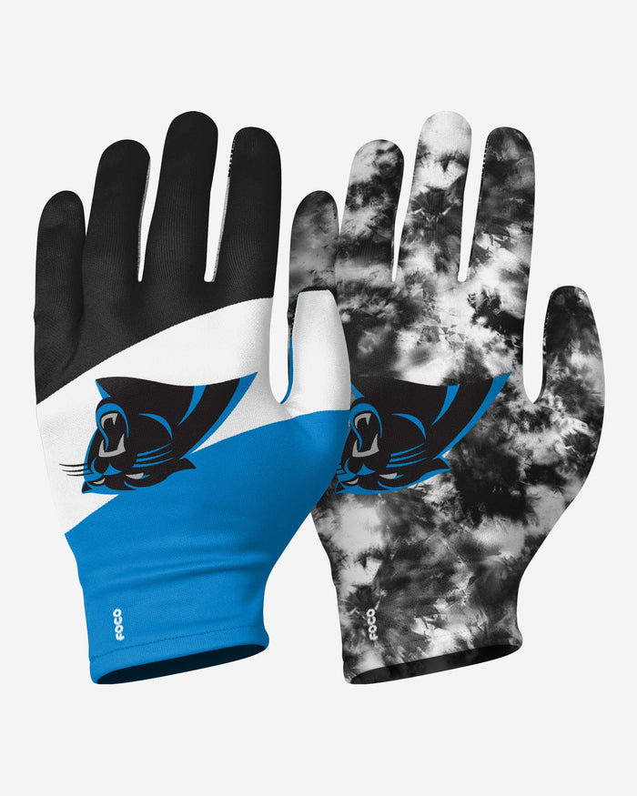Carolina Panthers 2 Pack Reusable Stretch Gloves FOCO S/M - FOCO.com