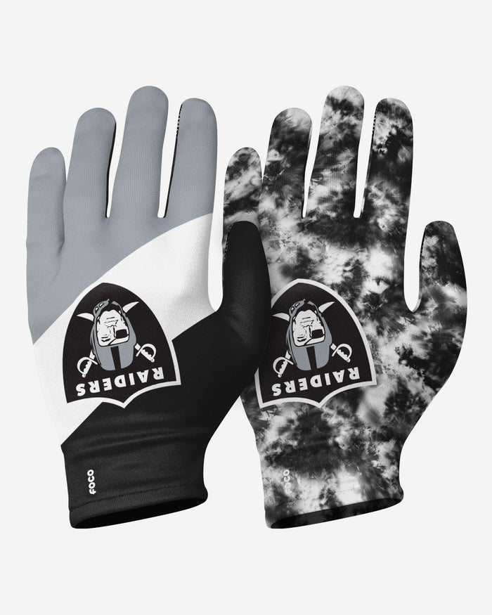 Las Vegas Raiders 2 Pack Reusable Stretch Gloves FOCO S/M - FOCO.com
