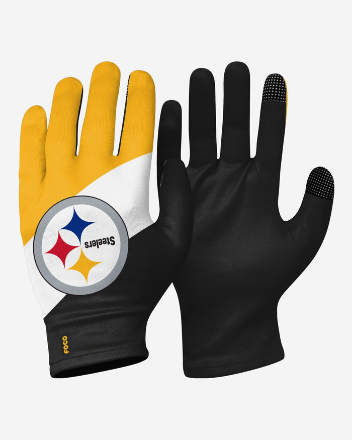 Pittsburgh Steelers 2 Pack Reusable Stretch Gloves FOCO - FOCO.com
