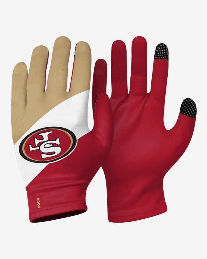 San Francisco 49ers 2 Pack Reusable Stretch Gloves FOCO - FOCO.com