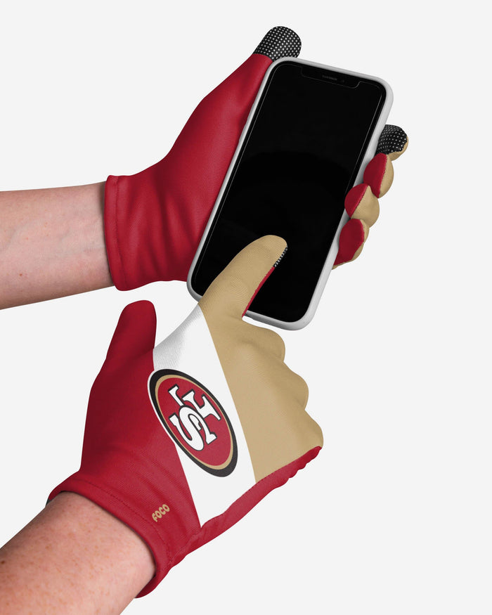 San Francisco 49ers 2 Pack Reusable Stretch Gloves FOCO - FOCO.com