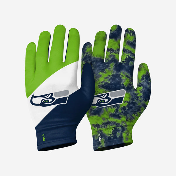 Seattle Seahawks 2 Pack Reusable Stretch Gloves FOCO