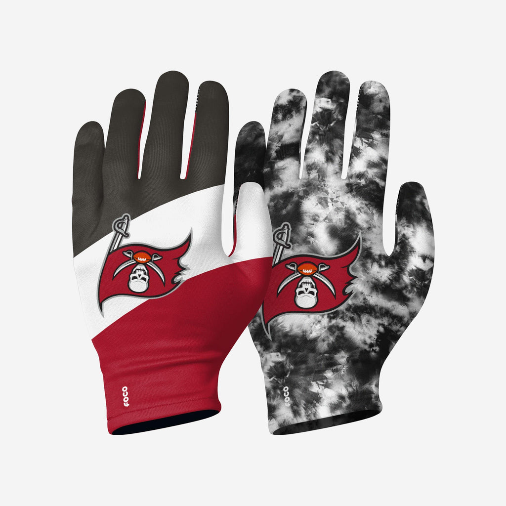 Tampa Bay Buccaneers 2 Pack Reusable Stretch Gloves FOCO S/M - FOCO.com