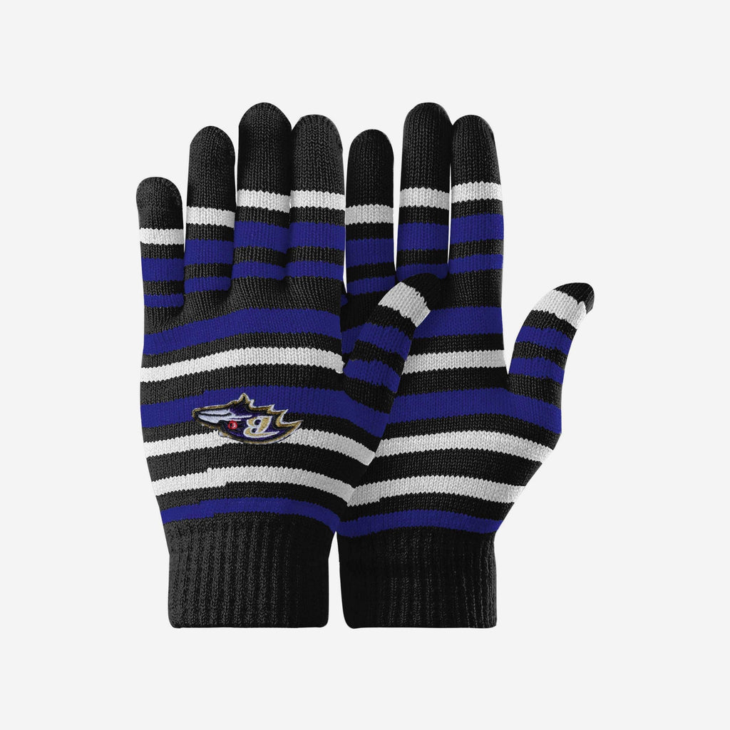 Baltimore Ravens Stripe Finger Stretch Glove FOCO - FOCO.com