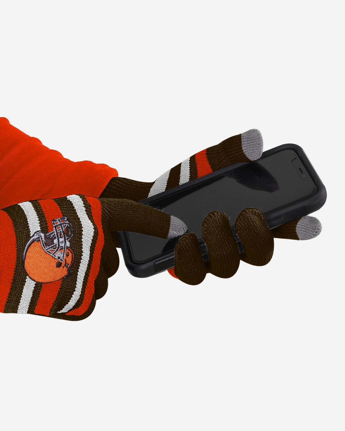 Cleveland Browns Stretch Gloves FOCO - FOCO.com