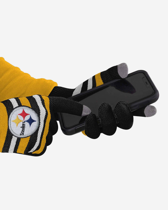 Pittsburgh Steelers Stretch Gloves FOCO - FOCO.com