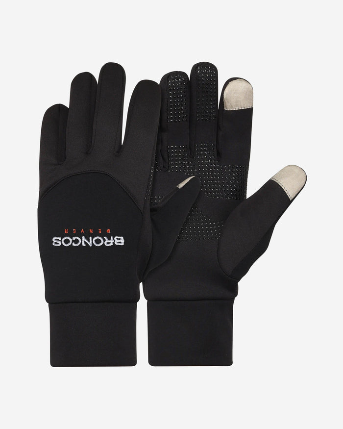 Denver Broncos Wordmark Texting Gloves FOCO - FOCO.com