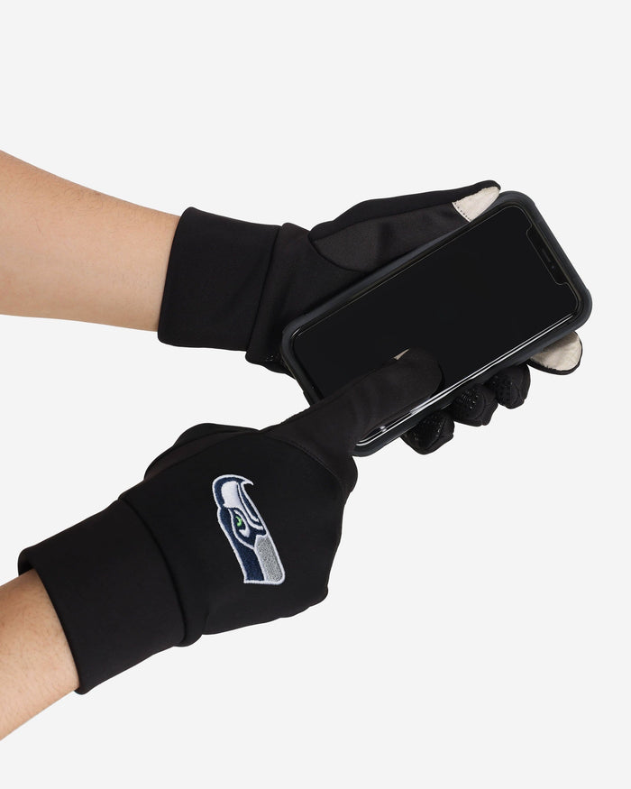 Seattle Seahawks Wordmark Neoprene Texting Gloves FOCO - FOCO.com