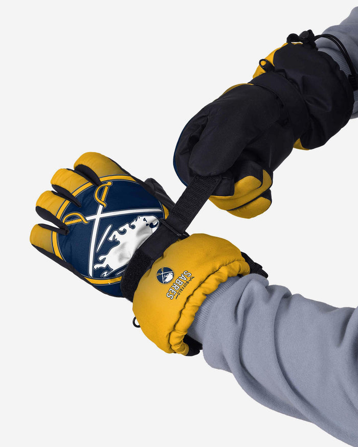 Buffalo Sabres Gradient Big Logo Insulated Gloves FOCO - FOCO.com