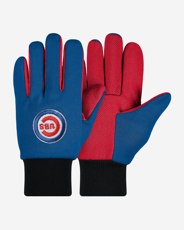 Chicago Cubs Colored Palm Utility Gloves FOCO - FOCO.com
