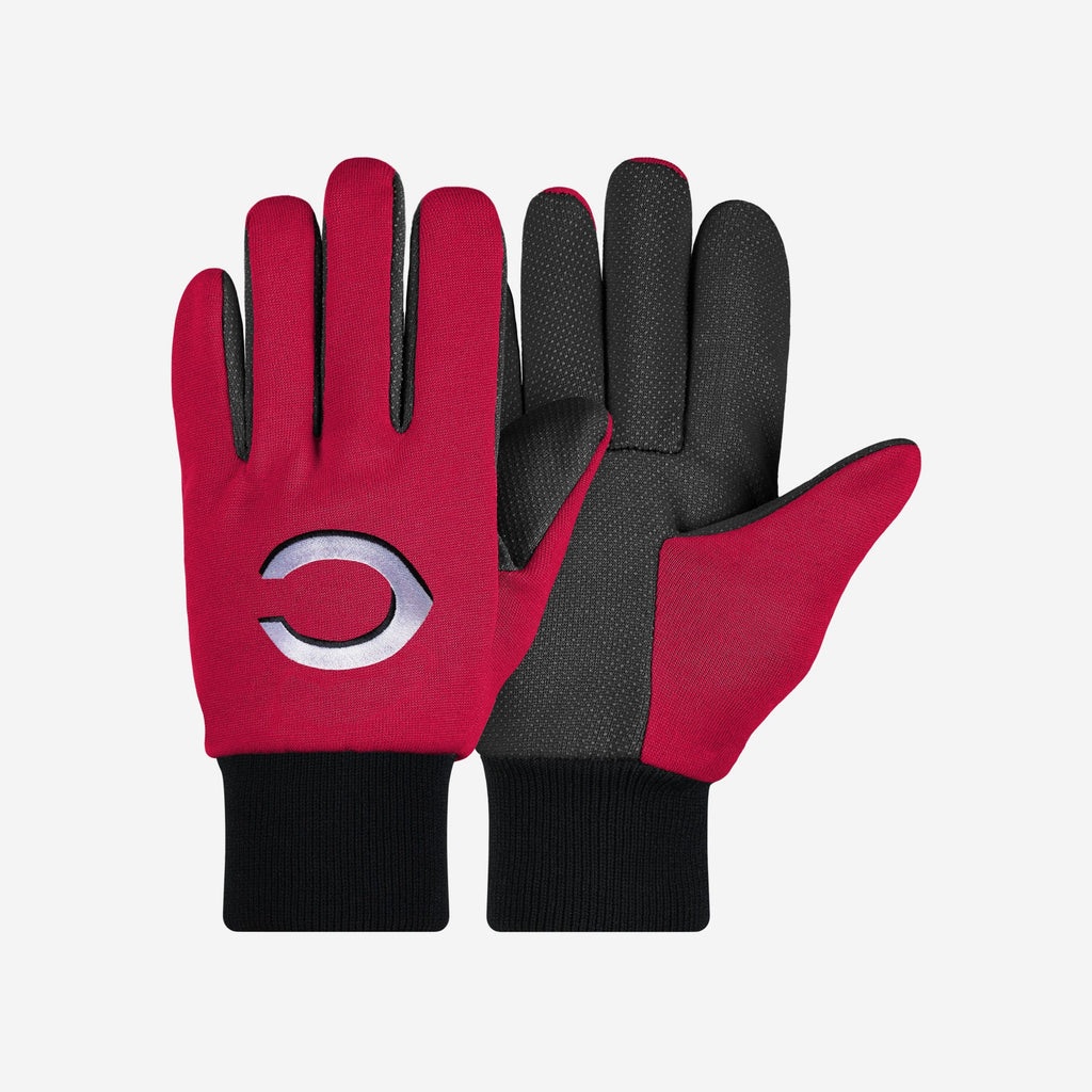 Cincinnati Reds Colored Palm Utility Gloves FOCO - FOCO.com