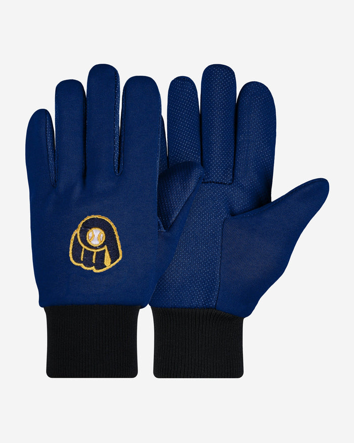 Milwaukee Brewers Colored Palm Utility Gloves FOCO - FOCO.com