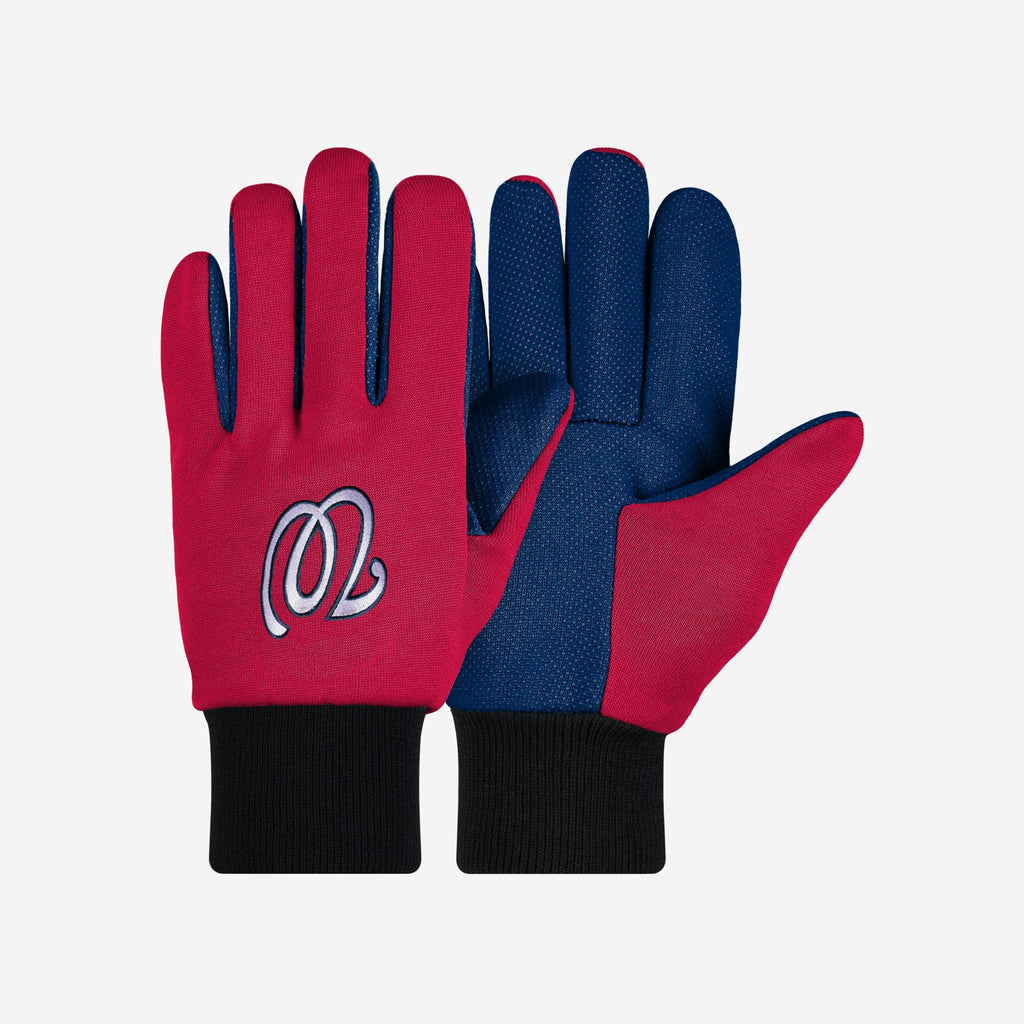 Washington Nationals Colored Palm Utility Gloves FOCO - FOCO.com