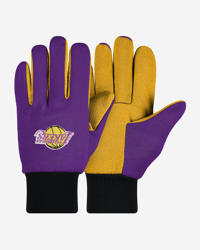 Los Angeles Lakers Colored Palm Utility Gloves FOCO - FOCO.com