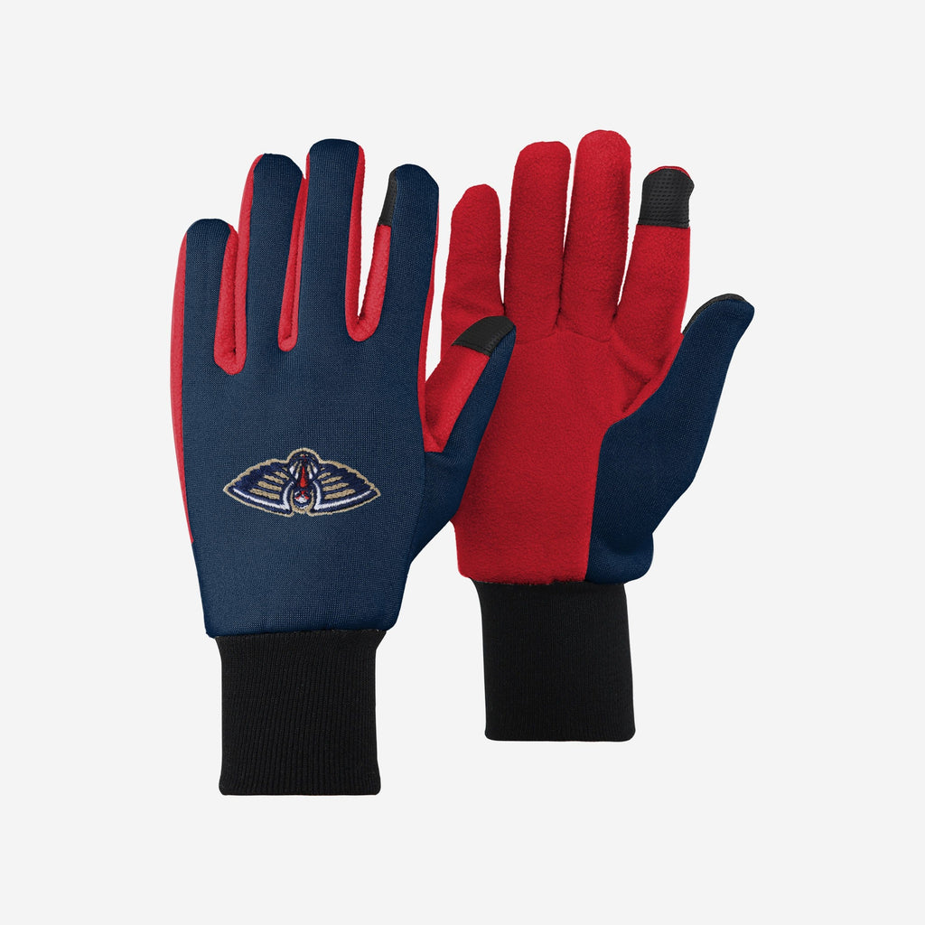 New Orleans Pelicans Colored Texting Utility Gloves FOCO - FOCO.com
