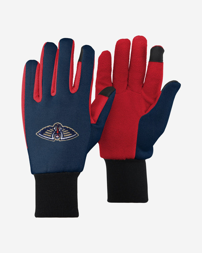 New Orleans Pelicans Colored Texting Utility Gloves FOCO - FOCO.com