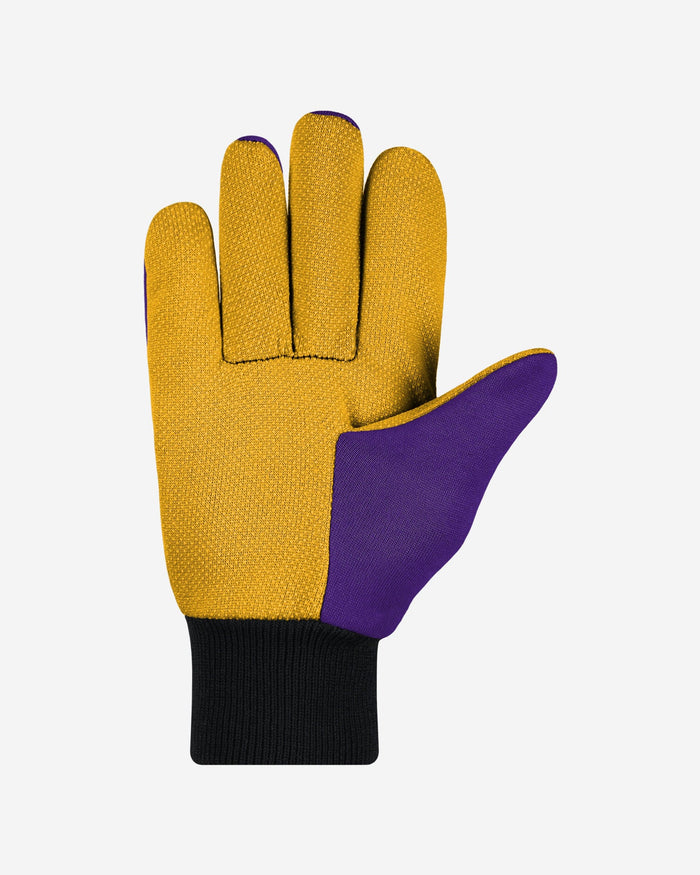 LSU Tigers Colored Palm Utility Gloves FOCO - FOCO.com