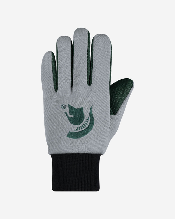Michigan State Spartans Colored Palm Utility Gloves FOCO - FOCO.com