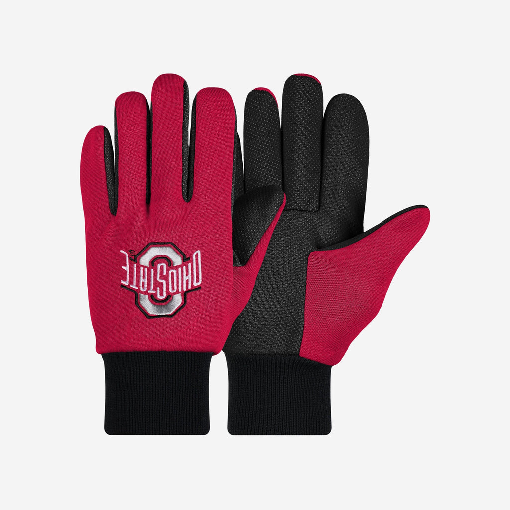 Ohio State Buckeyes Colored Palm Utility Gloves FOCO - FOCO.com