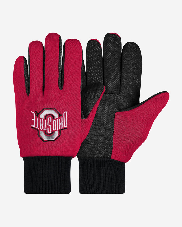 Ohio State Buckeyes Colored Palm Utility Gloves FOCO - FOCO.com