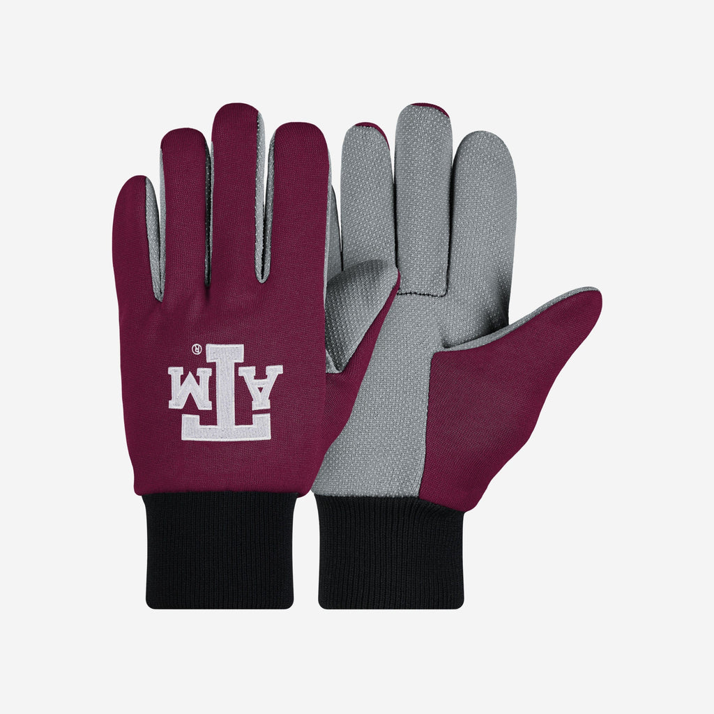 Texas A&M Aggies Colored Palm Utility Gloves FOCO - FOCO.com