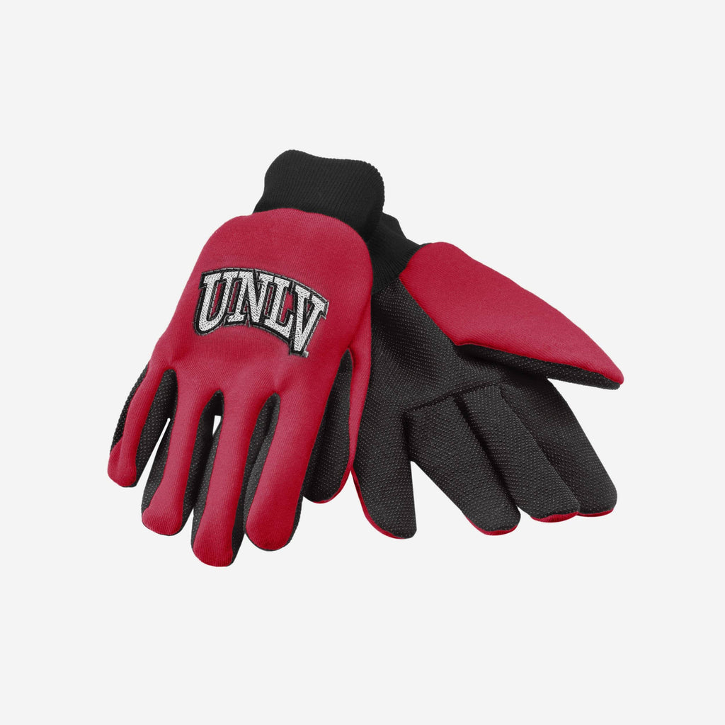 UNLV Rebels Colored Palm Utility Gloves FOCO - FOCO.com