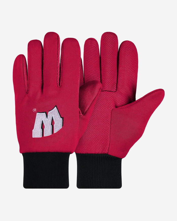 Wisconsin Badgers Colored Palm Utility Gloves FOCO - FOCO.com