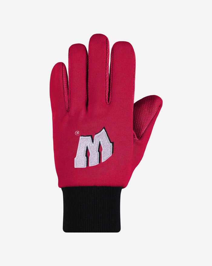 Wisconsin Badgers Colored Palm Utility Gloves FOCO - FOCO.com