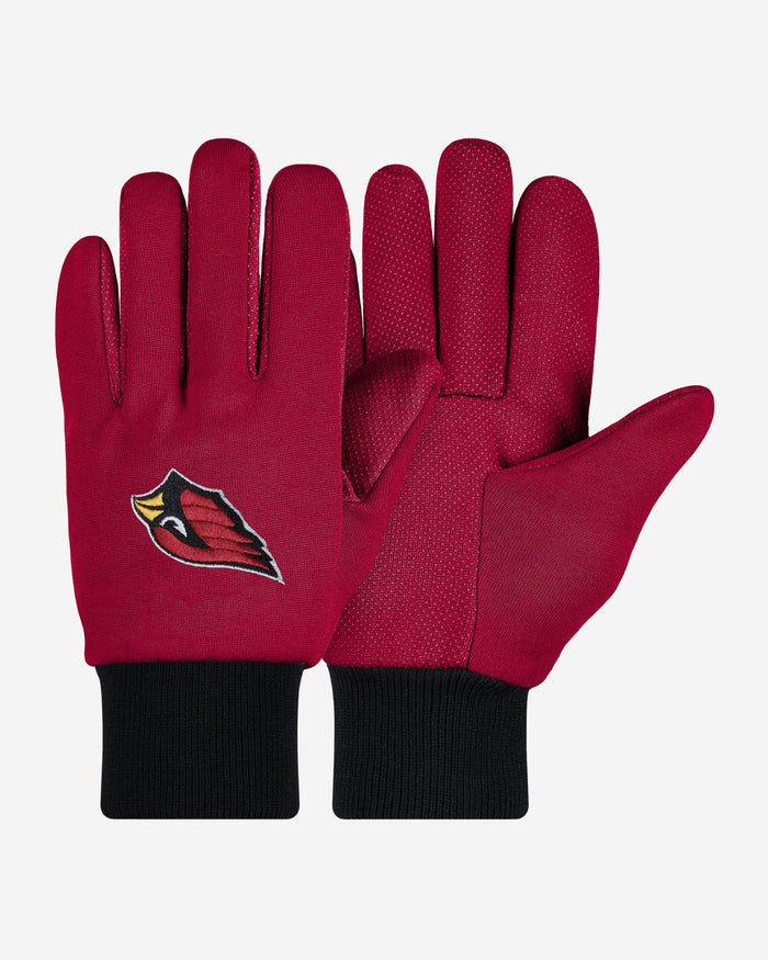 Arizona Cardinals Colored Palm Utility Gloves FOCO - FOCO.com
